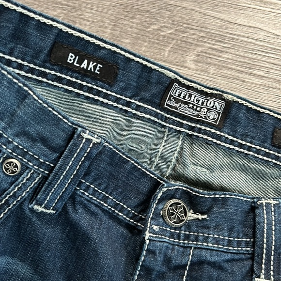 Affliction Blake Relaxed Straight Leg Jeans | 40 - Picture 7 of 10
